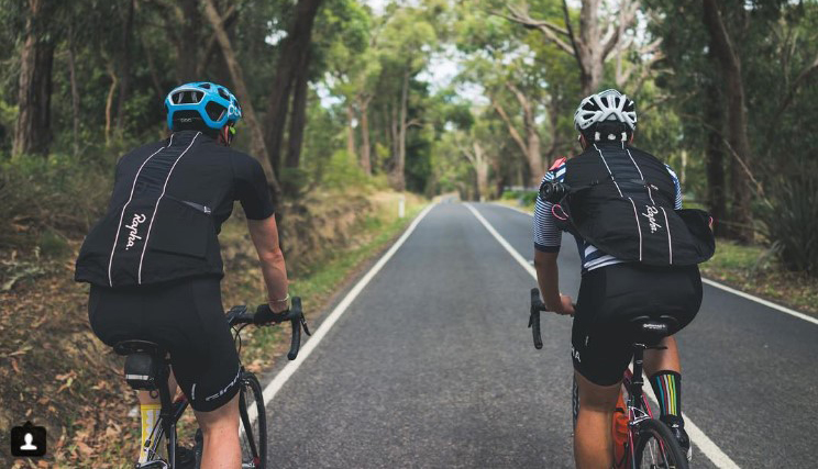 Cyclists training for Peaks Challenge Falls Creek