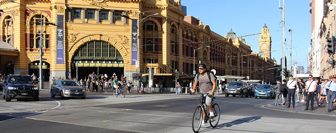 Public transport bike rider Bicycle Network