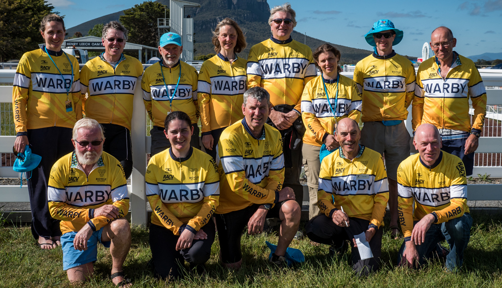 WARBY team at the Great Vic Bike Ride