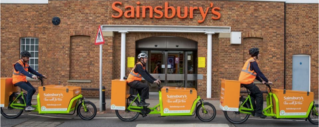 Sainsbury's bike deliveries