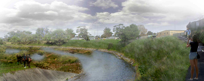 Moonee Ponds Creek illustration