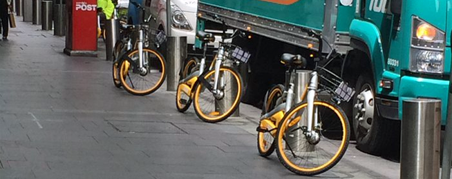 Share bikes Obike Sydney Bicycle Network