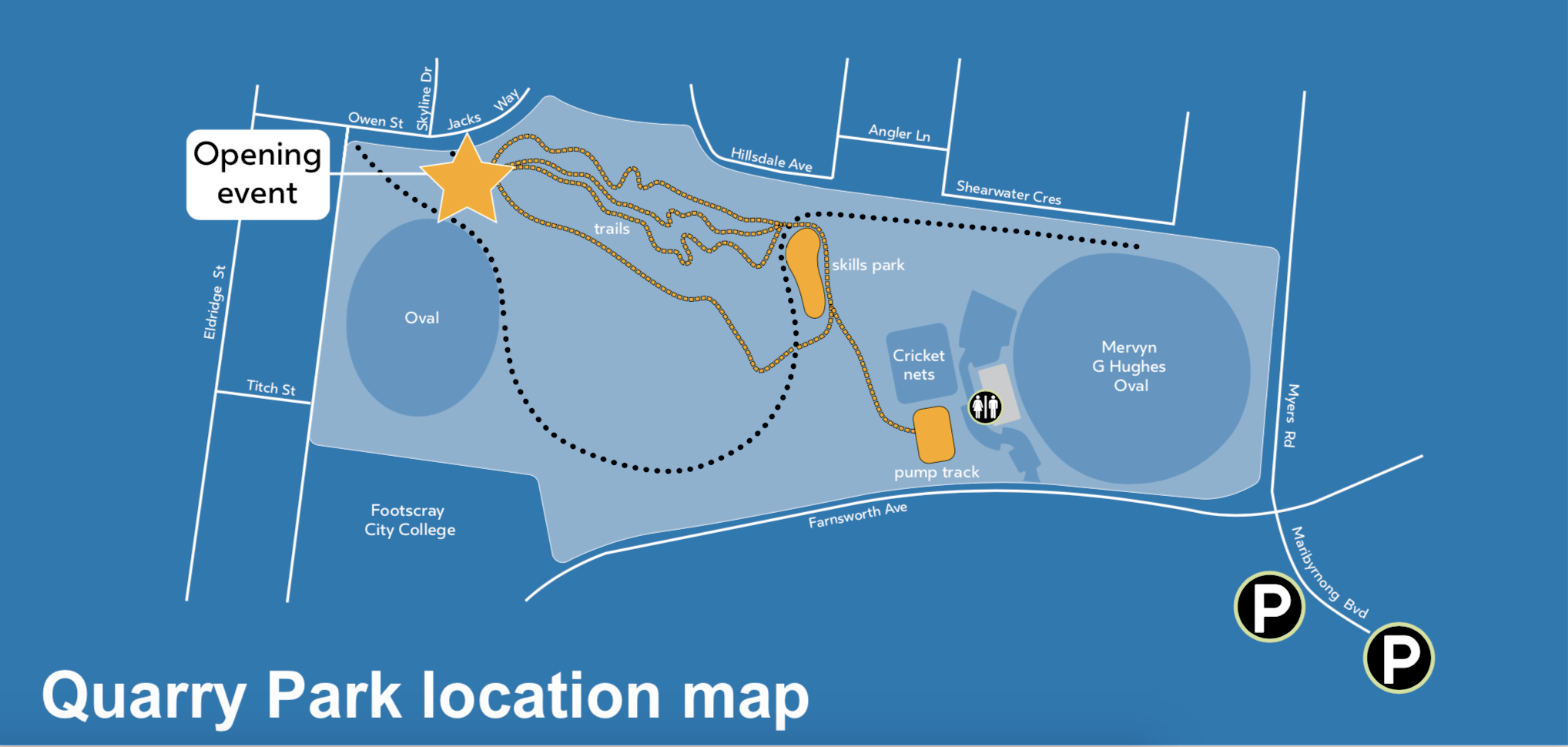 Trails park opening in Footscray Bicycle Network