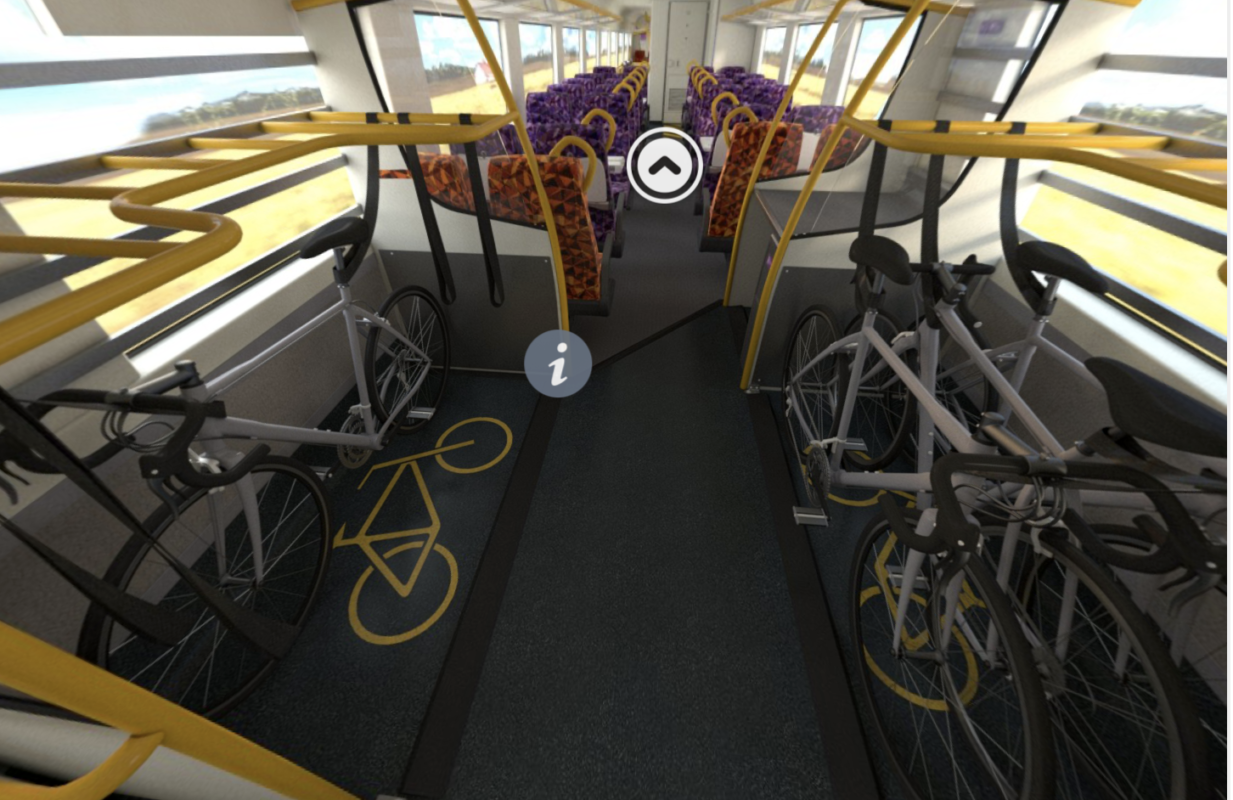 More bike space on Vlocity trains