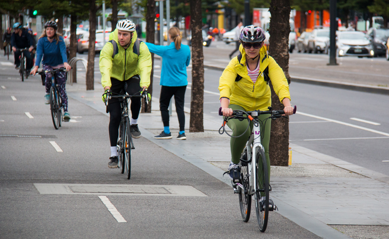 Melbourne bike commuters