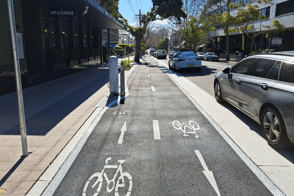 Key route takes shape through North Sydney | Bicycle Network