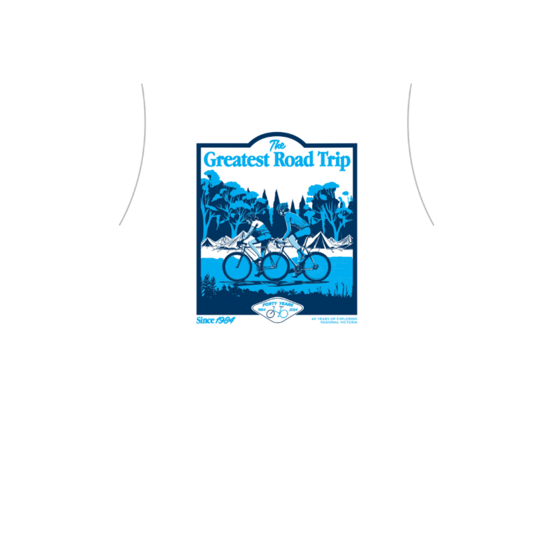 Great Vic Bike Ride 2024 - Commemorative T-shirt (back)
